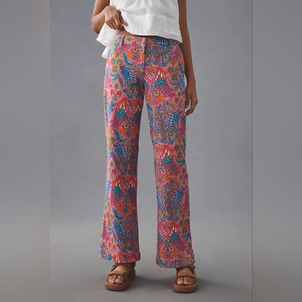 Love The Label Printed Flare Pants 14 US XL New